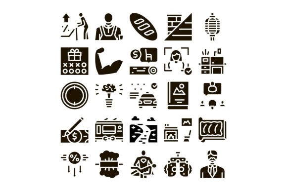 Business & Abstract Concepts Glyph Ico