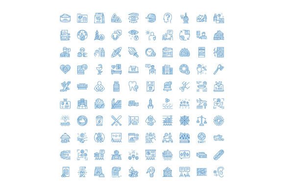 Business Finance Healthcare Icon Set