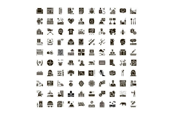 Business & Service Glyph Collection