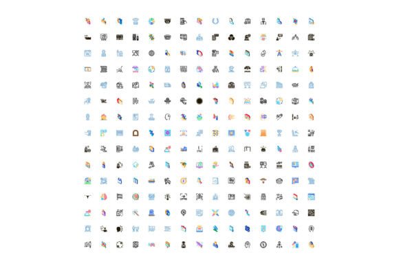 Collection of Various Icon Designs Prese