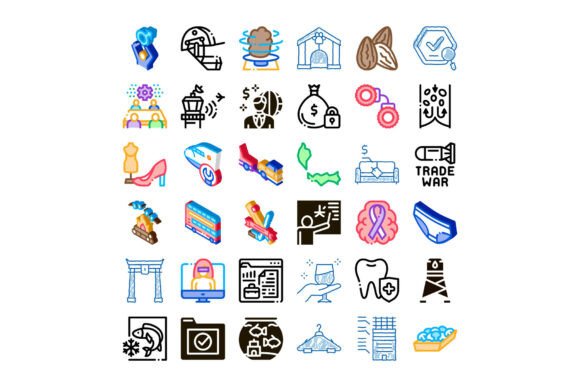 Collection of Various Outline and Isomet: A Practical Asset for Modern Visual Communication