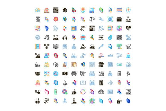 Diverse Collection of Colorful Vector Icons: A Practical Evaluation for Designers and Communicators