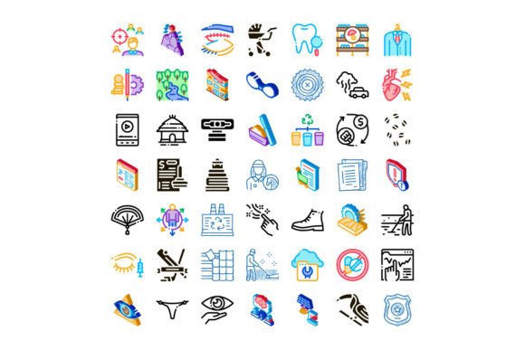 Diverse Collection of Vector Icons Cover