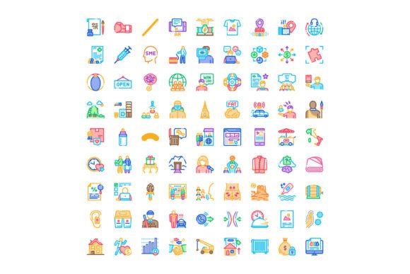 Diverse Colorful Line Icons for Business, Tech, Medical, Travel & Finance: A Practical Guide for Designers and Teams
