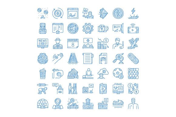 Doodle Drawing Various Web Design