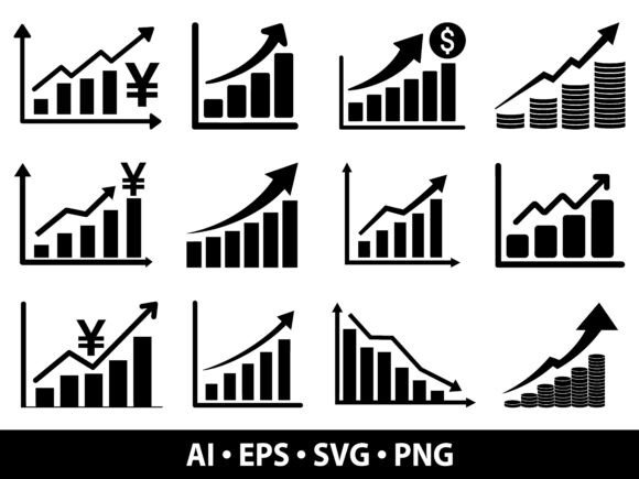 Financial Growth Chart SVG Bundle