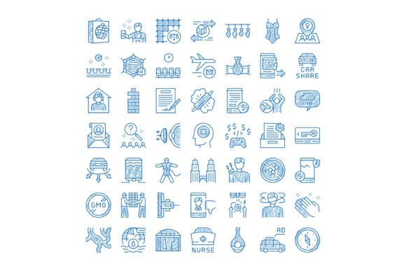 Hand Drawn Doodle Sketch Icons for Vario: Human-Centered Design Meets Digital Clarity