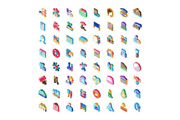 Isometric Concept Icons: A Visual Language for Modern Design and Communication