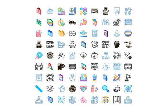 Large Collection of Diverse Pictograms I