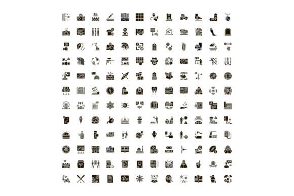 Modern Design Made Meaningful: The Power of a Diverse Black Silhouette Icon Set