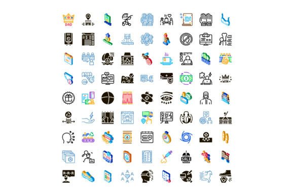 Various Business and Communication Flat